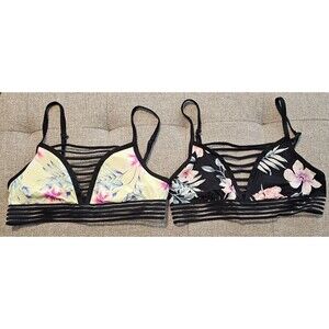 Victoria’s Secret Pink 2 Leggings, 2 Shirts & 2 Bras Size XS/Small Lot Of 6 Yoga